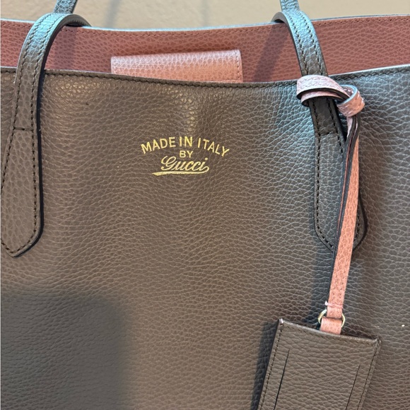 Gucci Women's Swing Tote in Taupe and Pink large size - Picture 2 of 9